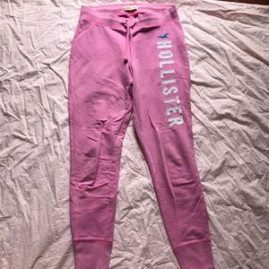 Pink sweat pants